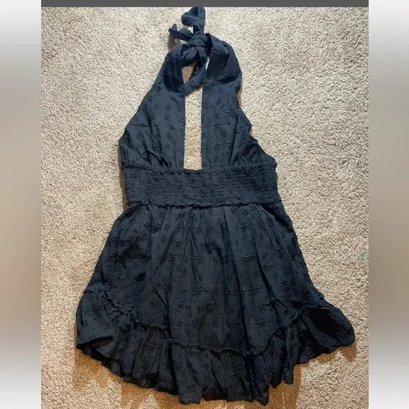 Aerie Spring Fling Black Dress - Picture 8 of 13